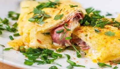 Chicken tikka omelette