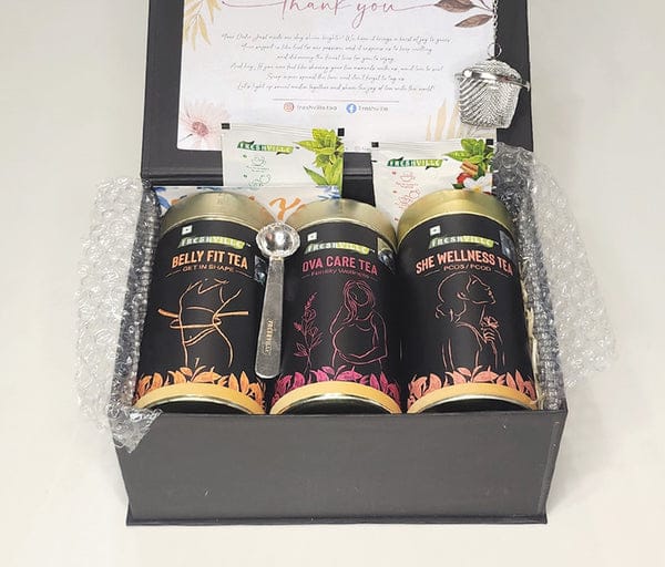 Freshville Belly Fit Ova Care and She Wellness Tea Box 3x100gm
