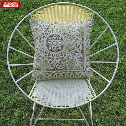 16" Designer Cushion Cover -Green Chakra-Sale-16 x 16 inches
