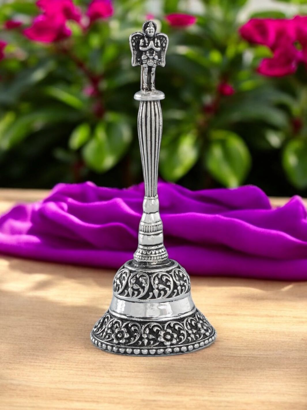 Anitque Silver Pooja Bell
