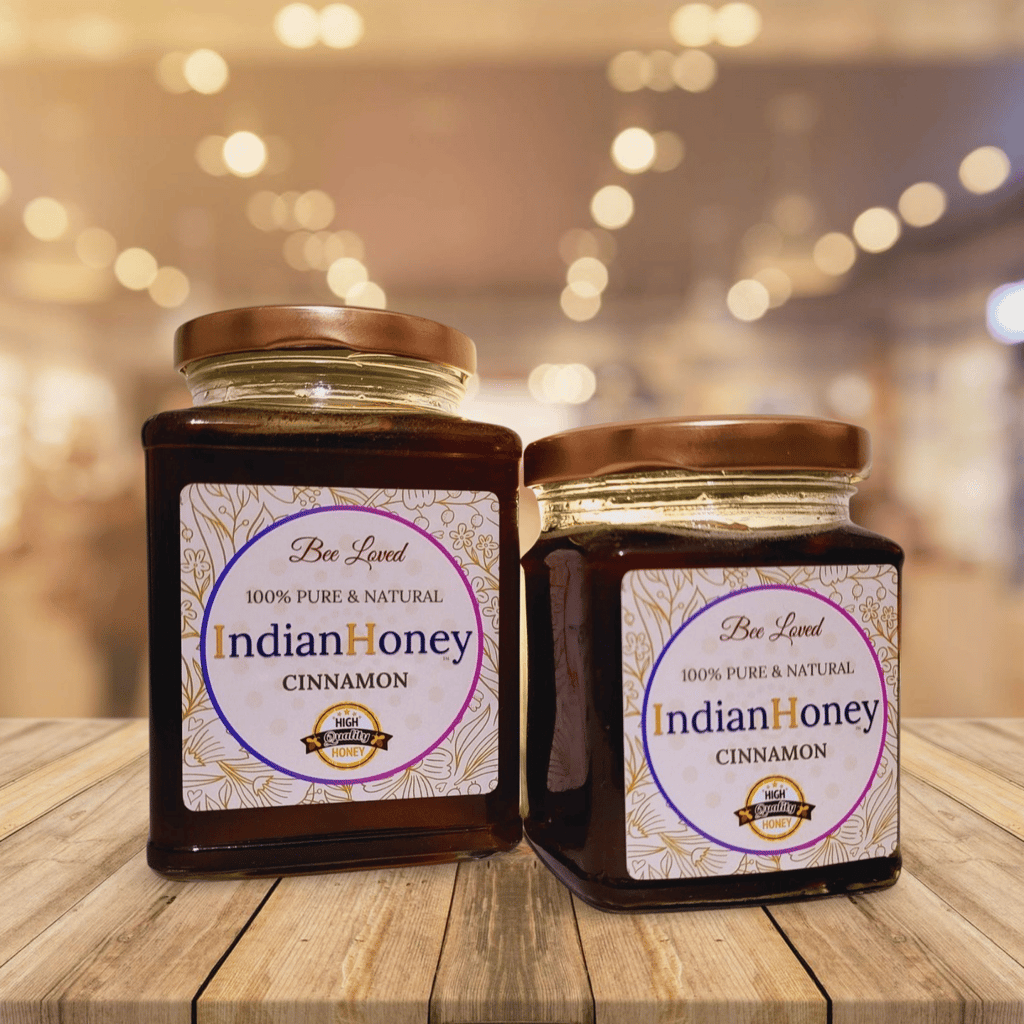 IndianHoney Cinnamon Honey The Perfect Sweetener With A Touch Of Spice For Your Daily Wellness(Buy 1-500 Gm and Get 1-230 gm Free)