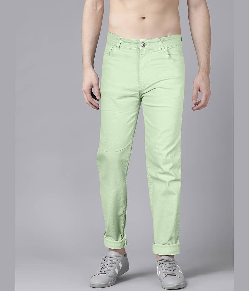 JB JUST BLACK Regular Fit Basic Men's Jeans - Light Green ( Pack of 1 )