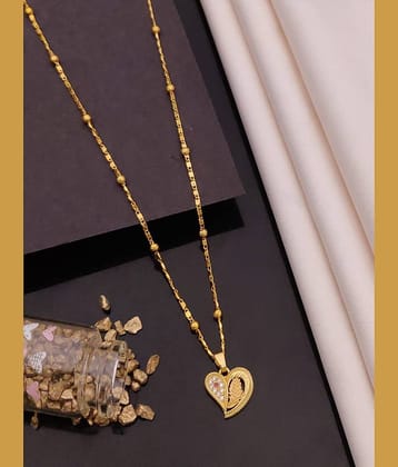 Shivay Fashion Golden Pendant ( Pack of 1 )