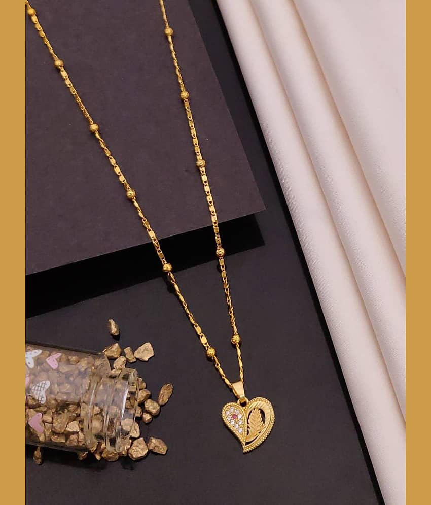 Shivay Fashion Golden Pendant ( Pack of 1 )