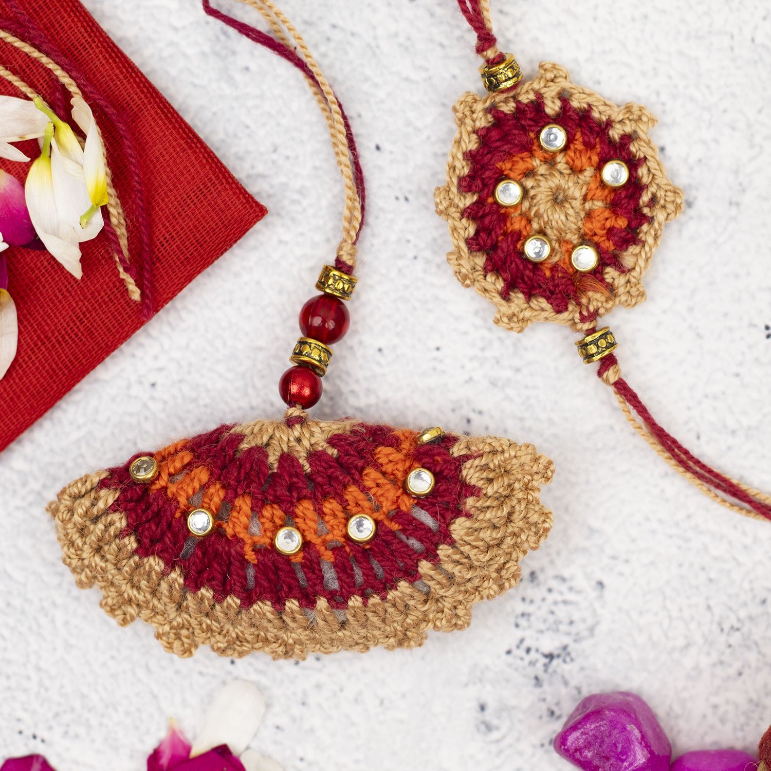 Craftlayout Multicolor Premium Rakhi For Brother and Bhabhi