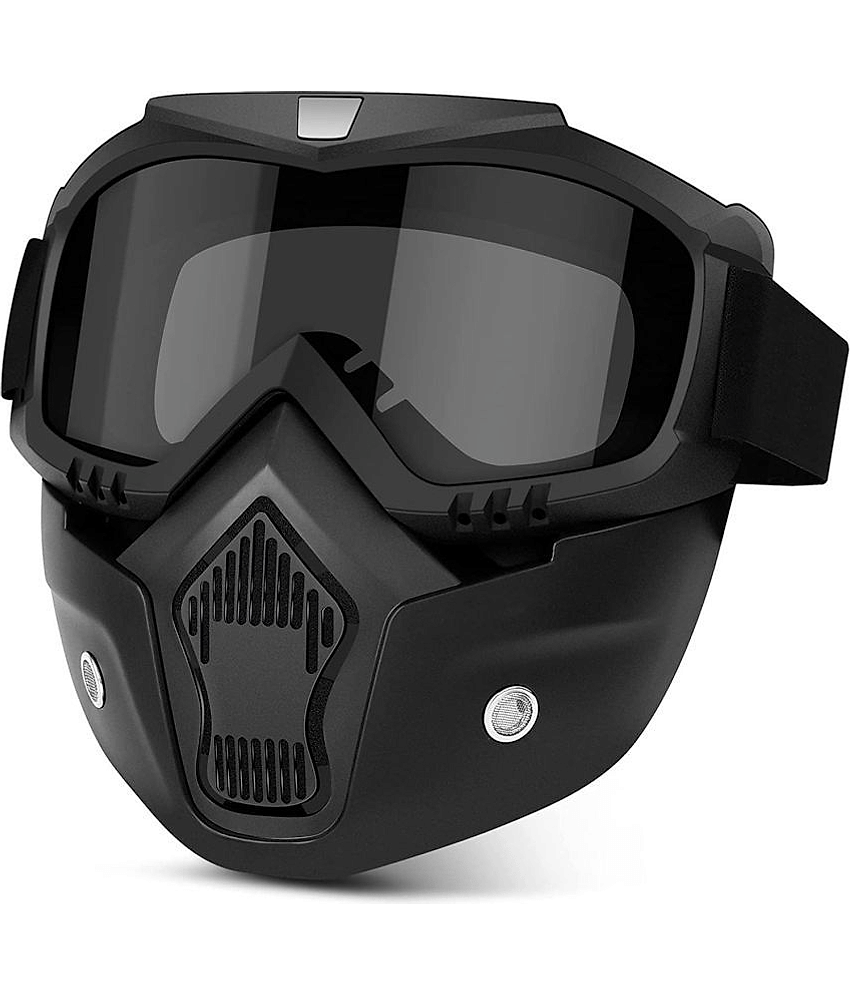 sakimo Night Vision Black Riding Goggles ( Pack of 1 )