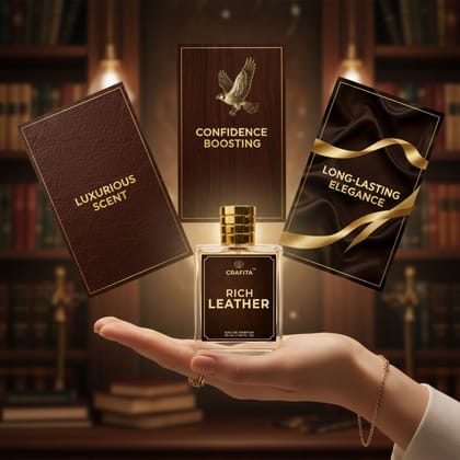 Rich Leather Perfume| Strong and Long Lasting Fragrance | Luxurious Captivative -50ml