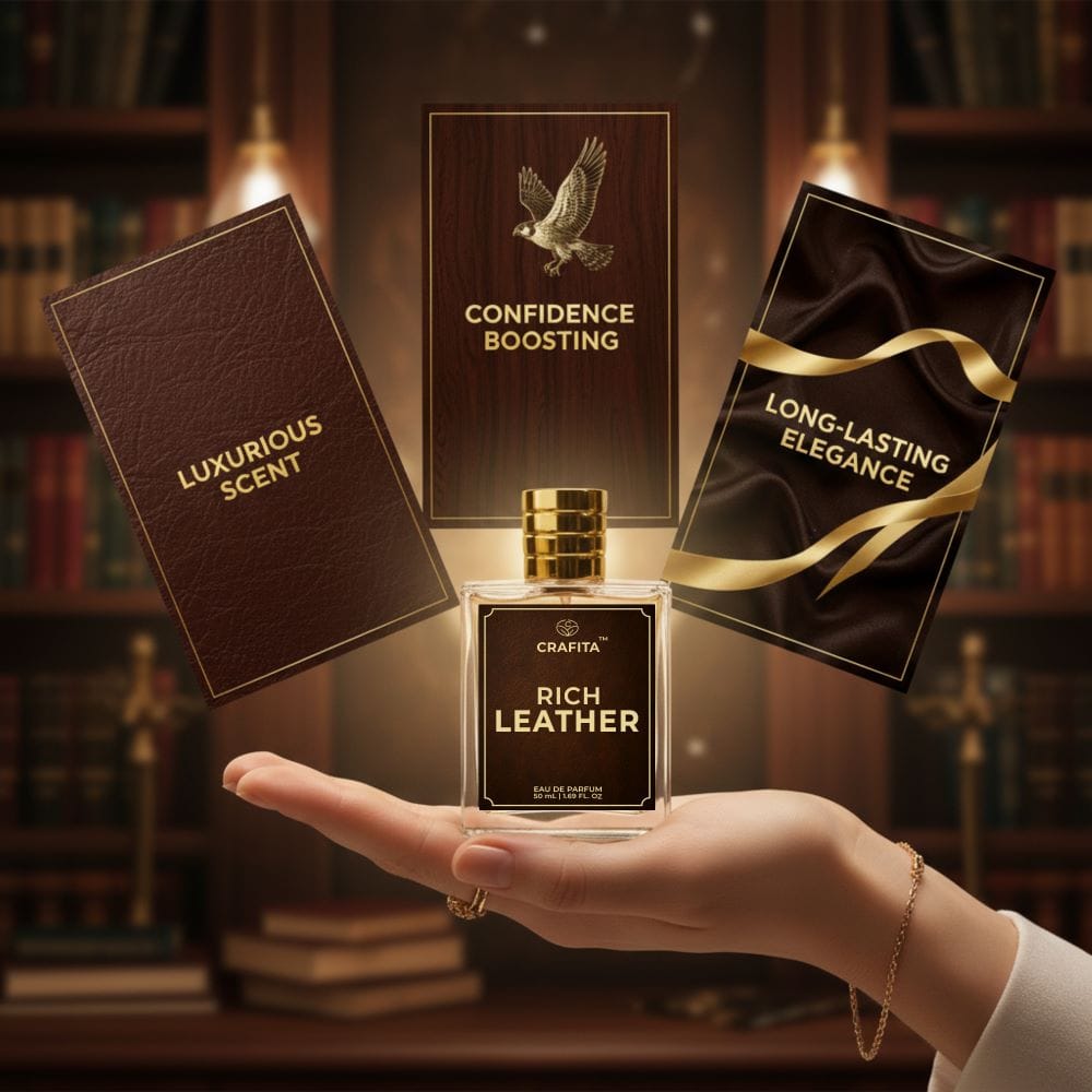 Rich Leather Perfume| Strong and Long Lasting Fragrance | Luxurious Captivative -50ml