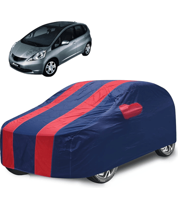 Auto Hub Car Body Cover for Honda All Car Models With Mirror Pocket ( Pack of 1 ) , Red