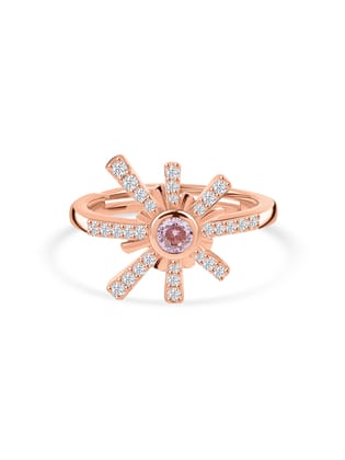 Fireworks Sparkles Adjustable Ring For Women-Adjustable
