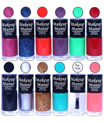 Makeup Mania Nail Polish Set of 12 Pcs, Nail Paint of 6ml each x 12 Pcs, MultiColor Combo Set No.142