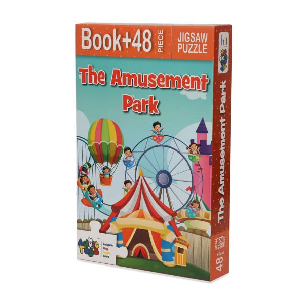 Advit Toys The Amusement Park Jigsaw Puzzle - 48 Piece + 24 Pages Educational Book