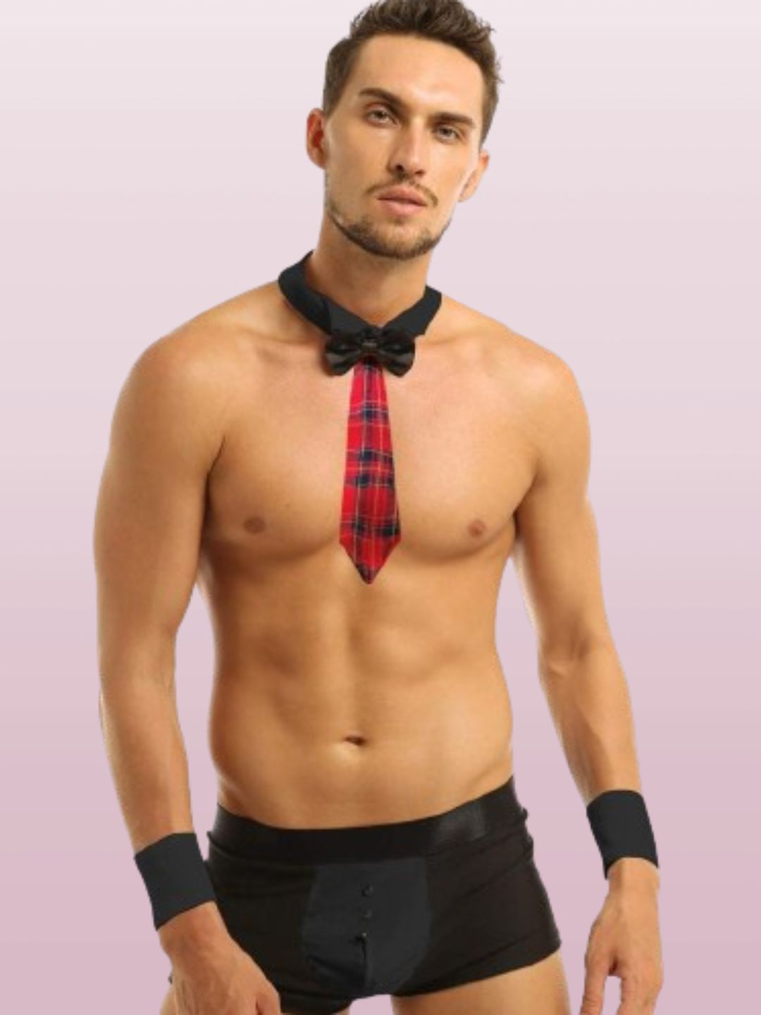 Boy Next Door Costume-XL / Black/Red