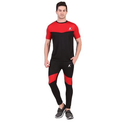 Preen Colorblock T-shirt and Lower Set-M / Black