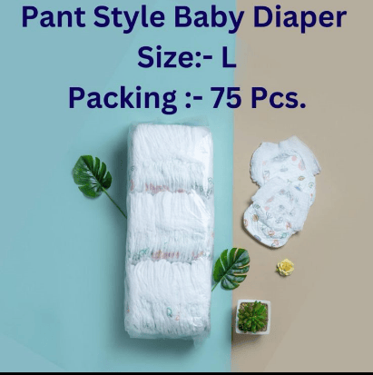 Premium Baby Diaper- 75 pcs (L size)