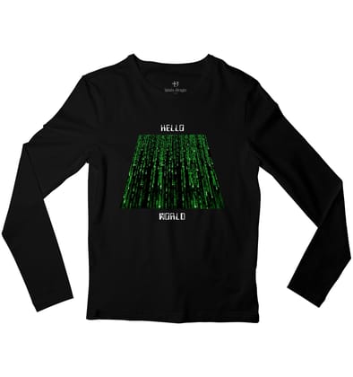 The Internet 2.0 Full Sleeve T-shirt-38 - S / Black