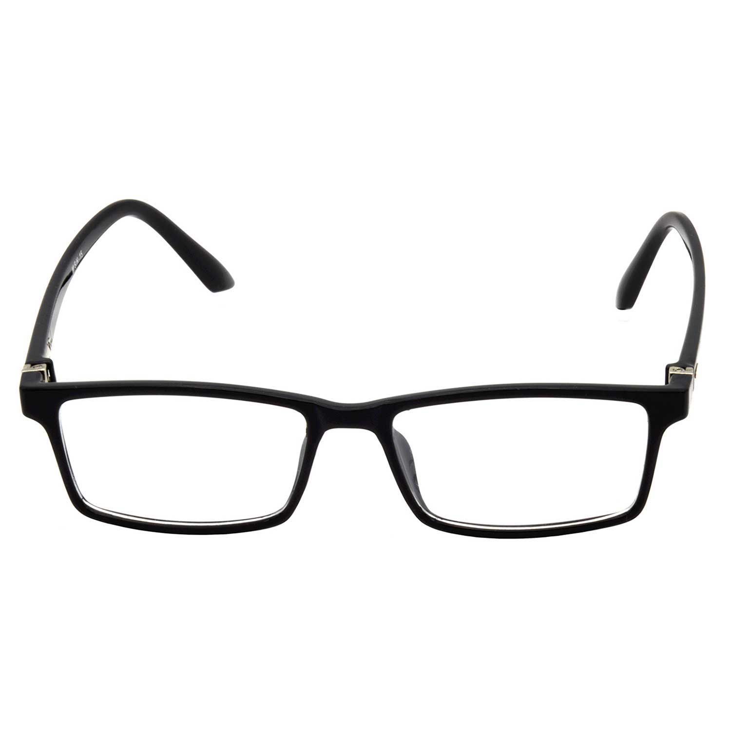 Hrinkar Plastic Full Rim Rectangle eyeglasses Men & Women - HFRM-BK-15