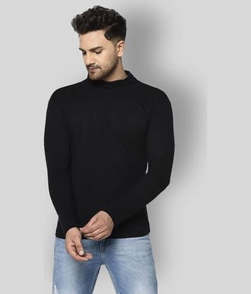 Rigo Pack of 1 Cotton Blend Slim Fit Men's T-Shirt ( Black )
