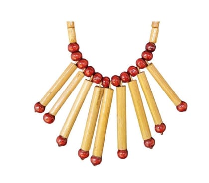 ASOMI BAMBOO HANDCRAFTED MATCHSTICK INSPIRED NECKLACE