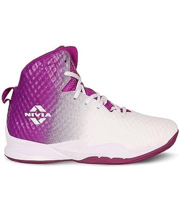 Nivia ENGRAVER Pink,White Basketball Shoes