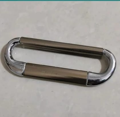 ADISON Kadi Handle Stainless Steel Silver Colour Pack of 2 Handles with Screws Heavy Duty Kadi Handle Pack of 2 | Silver