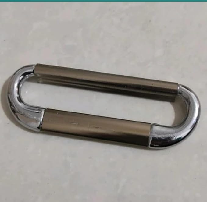 ADISON Kadi Handle Stainless Steel Silver Colour Pack of 2 Handles with Screws Heavy Duty Kadi Handle Pack of 2 | Silver