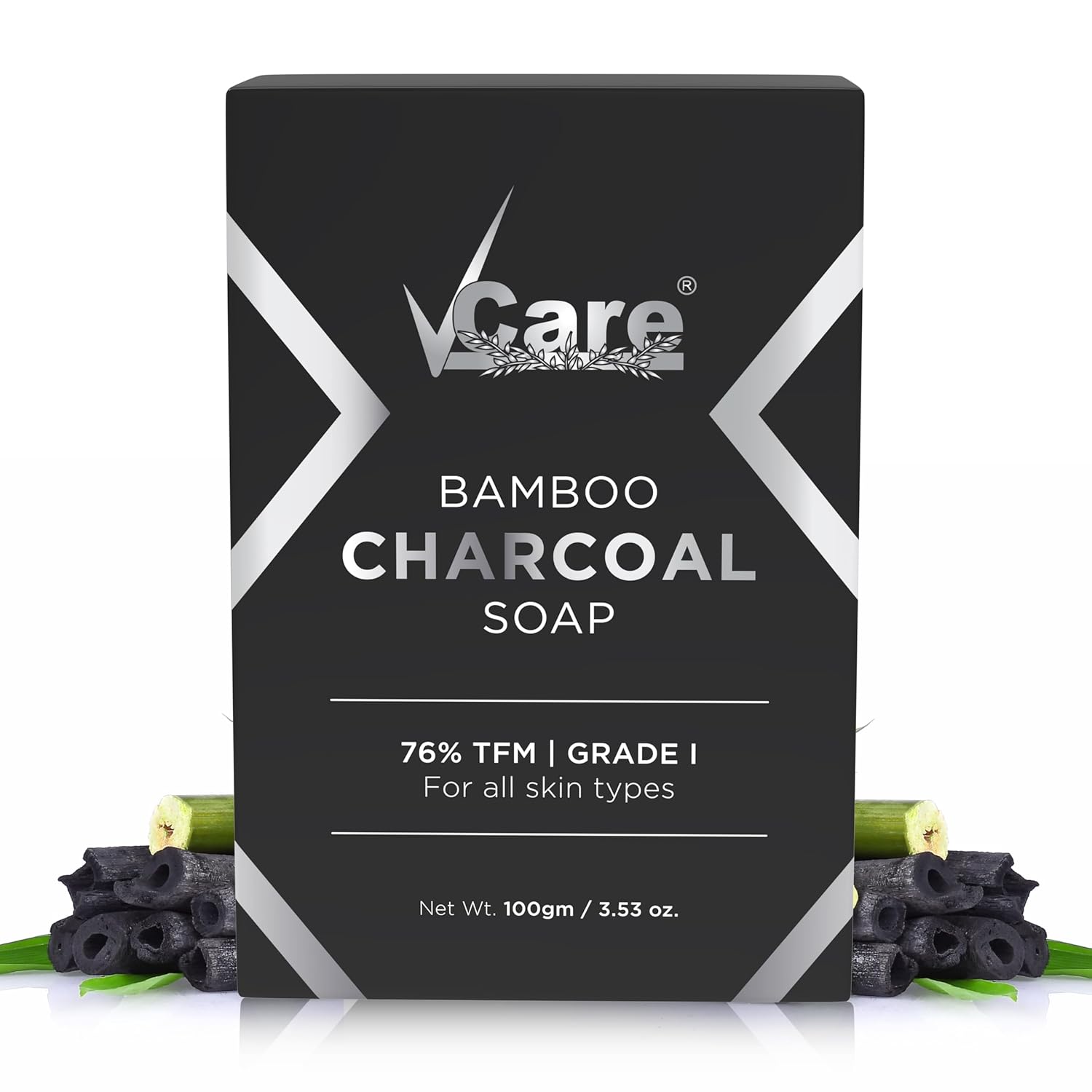 VCare Bamboo Charcoal Soap