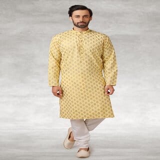 Raivat Ethnic Yellow Colour Cotton Printed Kurta Pajama 1149 Raivat Ethnic Yellow Colour Cotton Printed Kurta Pajama 1149