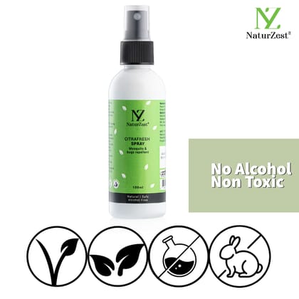 NaturZest Citrafresh Spray - Mosquito Repellent, 100 ml