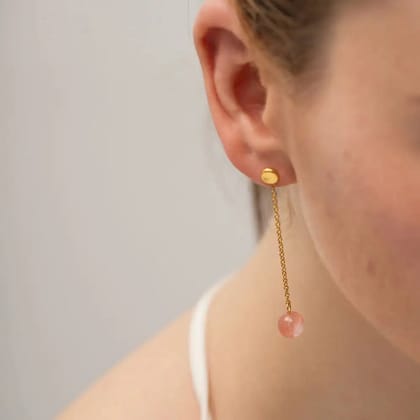 Orb Pink Dangling Earring