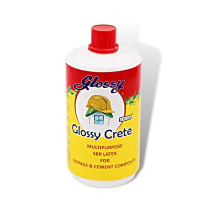 Glossy Crete MultiPurpose SBR LATEX For Seepage & Cement Composite | Bonding Agent and Polymer Component for Repair of Mortars and Cement Screeds for Waterproofing and for Polymer Cement Concrete | Glossy Crete MultiPurpose SBR LATEX For Seepage & Cement Composite | Bonding Agent and Polymer Component for Repair of Mortars and Cement Screeds for Waterproofing and for Polymer Cement Concrete |