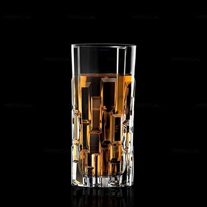 ETNA Crystal Long Drink Water Juice Glass Tumbler -Set of 2 (355 ml)