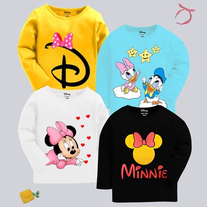 KUCHIPOO © DISNEY Baby Girls  Full Sleeves T-Shirts-0-3 Months