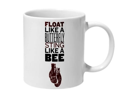 Multicolor Md Ali Float Like A Butterfly Sting Like A Bee Ceramic Mug