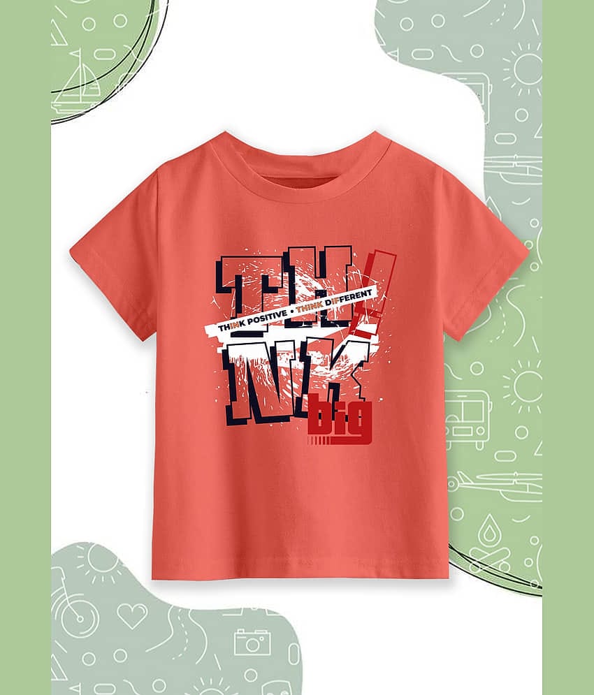 RUNSTARS Pack of 1 Boys Cotton Polo T-Shirt ( Coral )