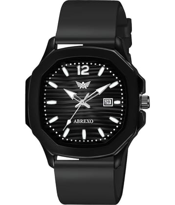 Abrexo Black Silicon Analog Men's Watch