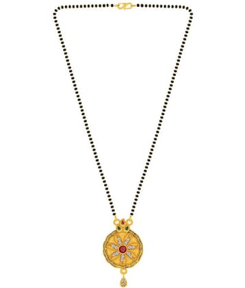 Silver Shine - Golden Mangalsutra ( Pack of 1 )