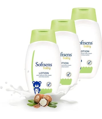 Softsens Baby Nourishing Lotion with Milk Cream & Shea Butter For Face & Body Kids, 200ml, Pack of 3
