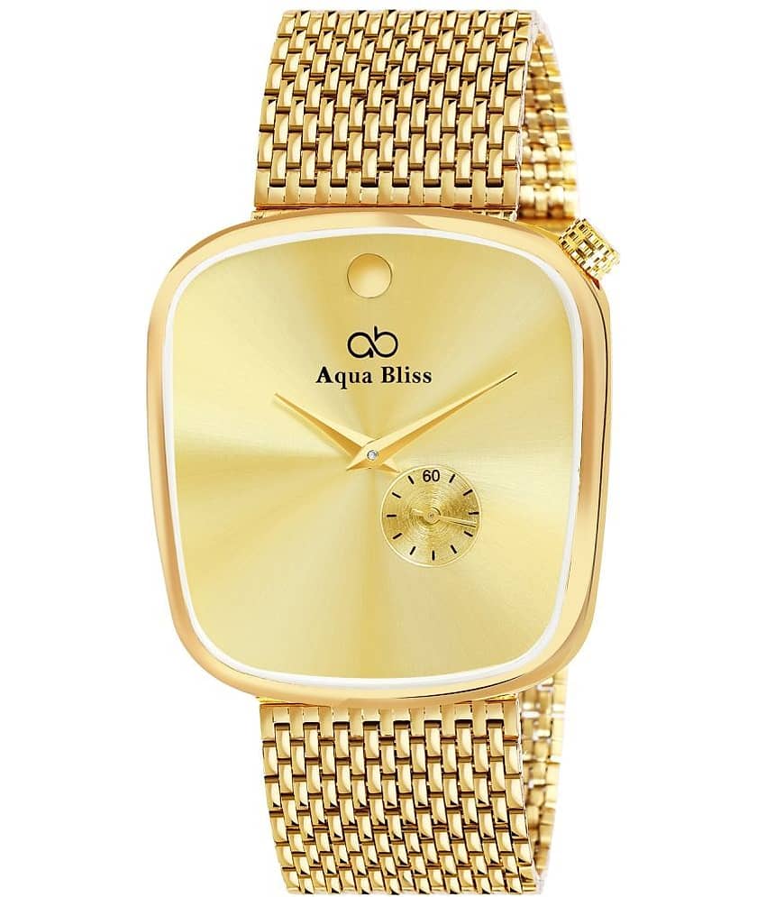 AQUA BLISS - Gold Stainless Steel Chronograph Men's Watch