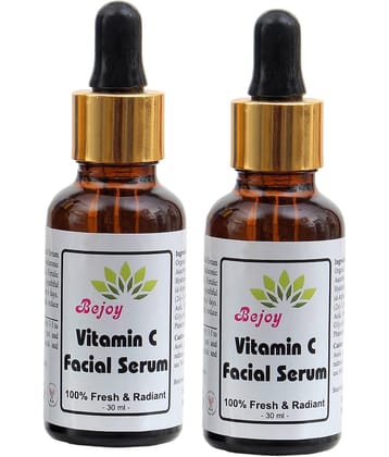 BEJOY Vitamin C Brightening Face Serum Face Pack 60 ml Pack of 2