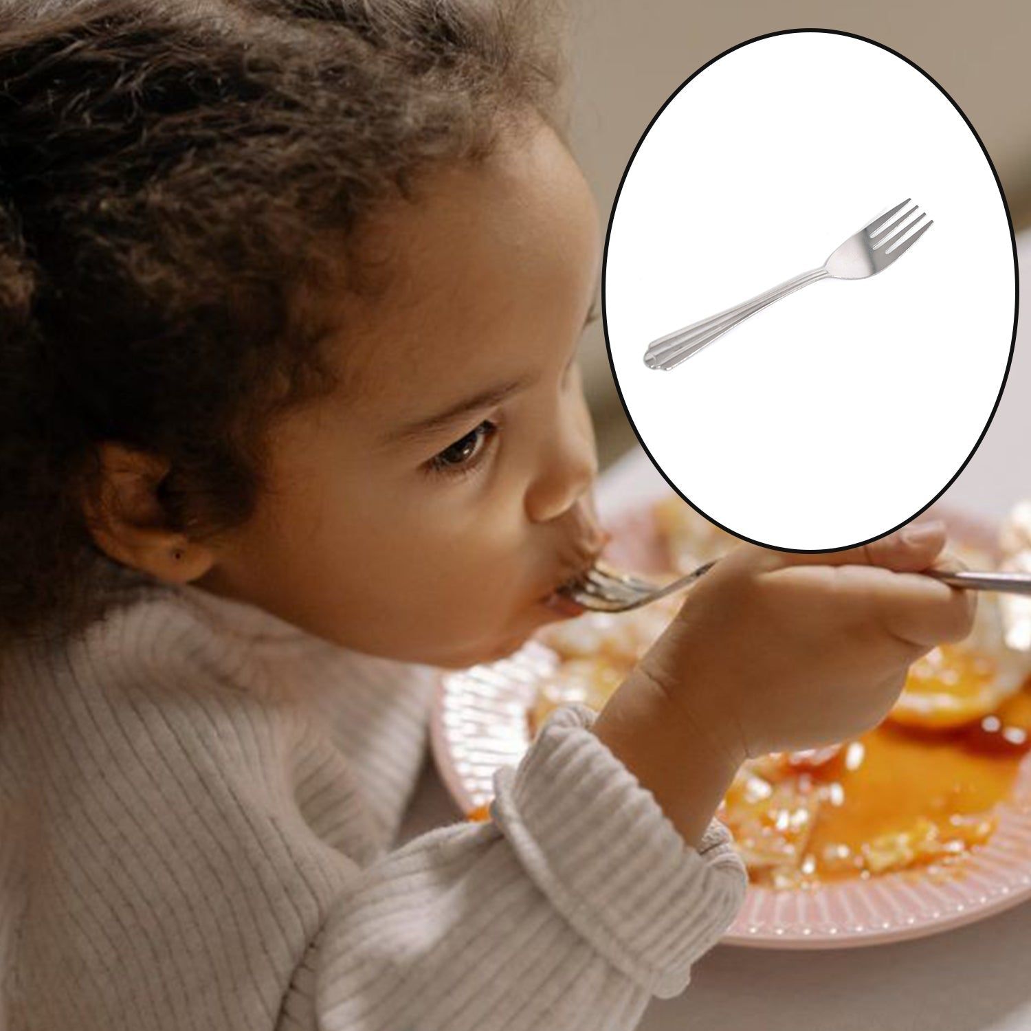 Small Dinner Fork for home and kitchen. (set of 8Pc)