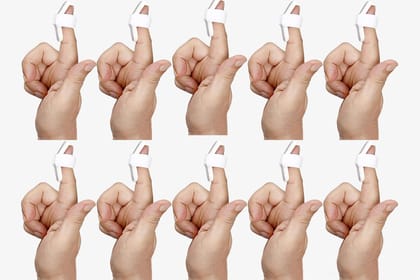 Helrdx Orthotics Mallet Finger Splint, Silver (Pack of 10)