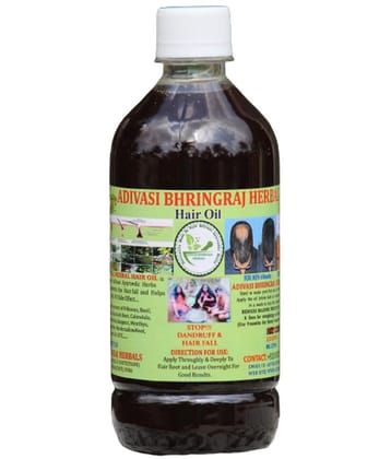 ADIVASI BHRINGRAJ HERBALS - Hair Growth Bhringraj Oil 500 ml ( Pack of 1 )