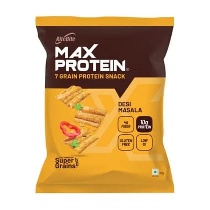 Ritebite Max Protein Chips - Desi Masala 60 Gms
