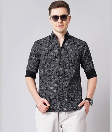 Paul Street - Black 100% Cotton Slim Fit Men's Casual Shirt ( Pack of 1 )