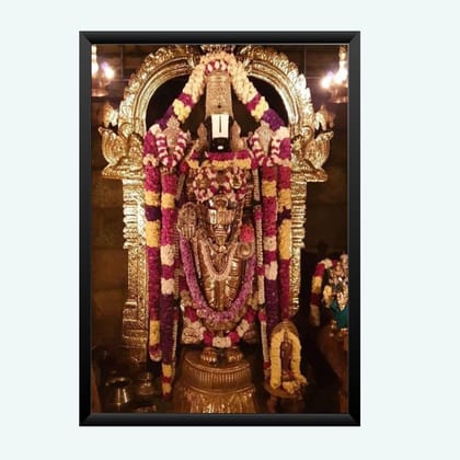 NOKKES tirupati blalaji Venkateswara tirupati blalaji Photo Frames Religious Photo frame 5X7 Inch Photo Frame_AQW54