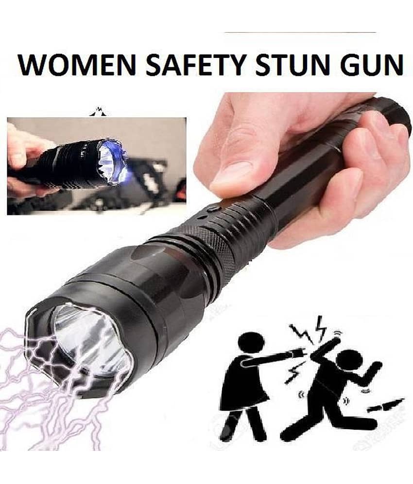 Powerful Flashlight Torch With Stun Taser  Outdoor Camping Light