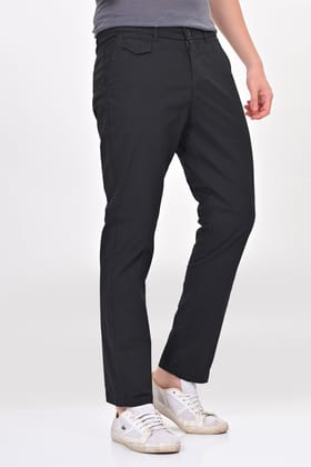 Napro - Cotton Stretch Chinos - Black-S-30 / BLACK