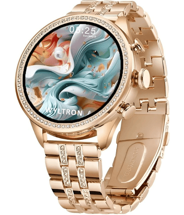 Gen9 Bluetooth Calling Touchscreen Wireless Charging with Fitness Health Sports Music Extra Pink Strap