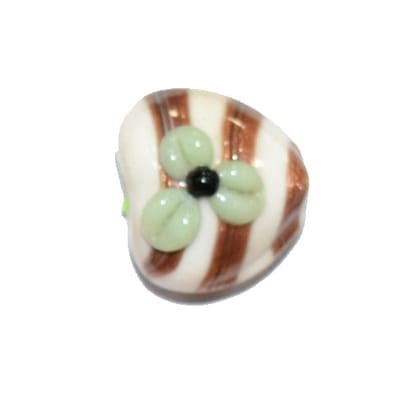 Handmade Fancy Lampwork Glass Beads For Jewelry Making Necklace , Earring and Bracelet (Heart) SFL-1051-Per Packet 25 Pcs / 18X13 MM